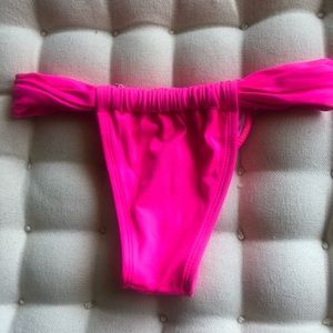 Bright pink. Brazilian bikini bottom.